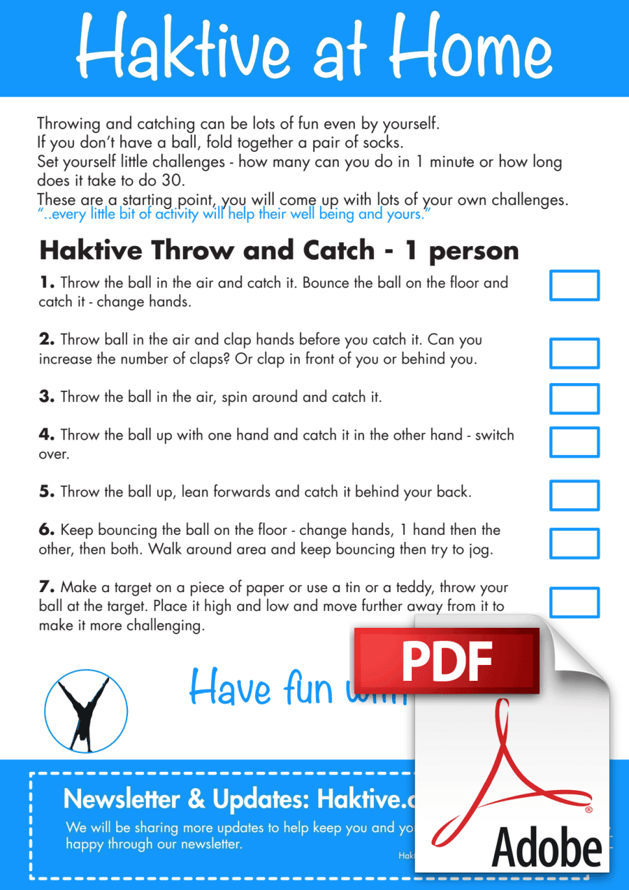Throw and Catch 1 person Preview